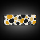 Stones In A River Bed, Frames Canvas Print, Black, Gold and White Abstract Painting Print, Modern Home Decor, Mid Century Modern Wall Art