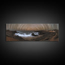 Starry Night Time Lapse Photography Style Print, Panoramic Wall Art, Unique Home Decor, Tilt Of The Earth's Axis