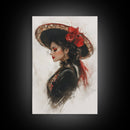 The Matador - Framed Canvas Print - Spanish Style Art - Cultural Home Decor