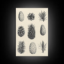 Christmas Pine Cones Canvas Print - Framed Canvas - Minimalist Christmas Art - Boho Christmas Art - Rustic Christmas Art - Pinecone Painting