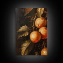 Oil Painting Print Of Oranges, Fruit Still Life, Antique Fruit Still Life Oil Painting Kitchen Decor, Kitchen Wall Art, Kitchen Decoraitons