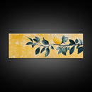 The Lemon Tree Framed Canvas Print, Horizontal Panoramic Wall Art, Kitchen Decor, Gift For Her, Lemon Tree Painting Wall Art