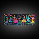 Kerala Style Art Canvas Print, Kerala Mural Painting Print, Panoramic Horizonal Wide Wall Art, Kerala Painting Mural