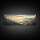 Large Abstract Mountains Painting on Canvas Print, Mountain Painting Modern Living Room Wall Art Gift for Her Custom Oil Painting Print