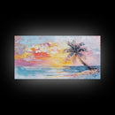 Nautical Seascapes Oil Painting Canvas Print, Nautical Landscape Painting, Beach house or Lake house art, Above Sofa Art, Sunset Painting