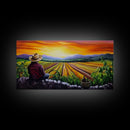 Mexicano Style Wall Art - Oil Painting Of A Farmer - Chicano Decor - Chicano Wall Art - Arte Mexicano - Cultura Mexicana Art