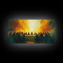 Last Supper Wall Art Framed - Canvas Print - Christian Home Decor - Christian Wall Art Religious Decor - Christian Gift - Jesus Art