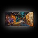 Graffiti Print Urban Decor, Cyberpunk Cityscape Wall Art, Urban Area Decay, Home Decor, Graffiti Photos, Philadelphia Print