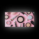 Retro Preppy Makeup Canvas Print, Makeup Art, Makeup Painting, Dorm Room Wall Art