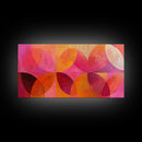 Abstract Geometric Wall Art, Pink Shapes, Preppy Dorm Room Wall Art, Wall Art For Girl's Room or Dorm