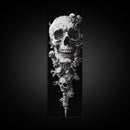 Skull Painting Print - Horror Decor - Witchy Decor - Tall Narrow Art - Framed Canvas Print - Skinny Wall Art - Skull Painting - Skull Wall Art