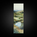 Irish Landscape Art Framed Canvas Print Green Wall Art Vertical Wall Art Above Couch Wall Art Rustic Landscape Art Gift Living