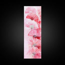 Elegant Hand Fans Framed Canvas Print Chinoiserie Wabi Sabi Wall Art Vertical Pink Decor Skinny Tall Art Light Pink Wall Art