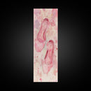 Ballet Flats Pink Abstract Canvas Print, Light Pink Wall Art, Whimsical Rustic Decor, Minimalist Living Room Art, Above Bed Artwork