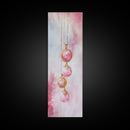 Pearl Necklace Watercolor Canvas Print Pink Wall Art Glamour Bedroom Decor Romantic Wabi Sabi Aesthetic Art