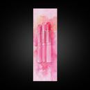 Light Pink Lipsticks Framed Canvas Print, Modern Whimsical Art, Abstract Vertical Art for Makeup Room or Girly Dorm Wall Decor
