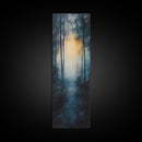 Forest Sunrise Pathway Framed Canvas Print | Smoky Mountain Art | Rustic Decor | Bedroom Art | Fall Artwork | Landscape Painting