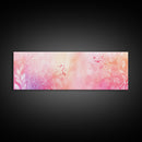 Botanical Prints Canvas Print Featuring Pink Abstract Floral Artwork, Living Room Wall Art in Pastel Hues, Light Pink Decor
