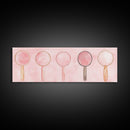 Minimalist Mirrors Framed Canvas Print Light Pink Wall Art Geometric Art Whimsical Art Modern Bedroom Decor Skinny Wall Art