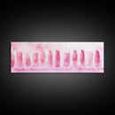 Pink Lipstick Wall Art, Canvas Print, Feminine Beauty Decor, Whimsical Art, Perfect Gift Idea, Above Desk Artwork, Makeup Room Style