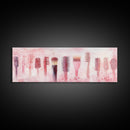 Light Pink Combs and Brushes Wall Art, Framed Canvas Print, Feminine Whimsical Art, Makeup Room Wall Art, Girly Room Decor