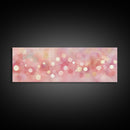 Framed Canvas Print of Light Pink Abstract Art with Geometric Circles Perfect as Dorm Wall Art or Minimalist Bedroom Wall Decor