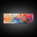 Neurons Framed Canvas Print Science Art Abstract Brain Art Whimsical Modern Wall Decor Perfect for Study Therapy Office Living Room