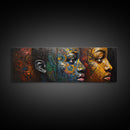 Vibrant African Art Tribal Art Décor Golden Tones Minimalist Decor Rustic Wall Art Original Painting Unique Gift Idea