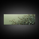 Nature-Inspired Sage Green Framed Canvas Print – Sage Green Wall Art, Botanical Prints, Minimalist Art, Bedroom Art, Wabi Sabi Art
