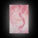 Canvas Print Koi Fish Painting Pink Abstract Art Zen Wall Art Minimalist Artwork Living Room Decor Gift Idea Bedroom Wall Art