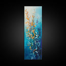 Underwater Kelp, Ocean Botanical Prints, Coastal Decor, Blue and Green Wall Art, Christmas, Canvas Print, Bedroom Art, Gift Idea