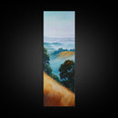 Landscape Art, Framed Canvas Print, coastal landscape art, panoramic art, extra wide art, rustic decor, living room art