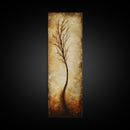 Minimalist Tree, birch tree painting, rustic wall art, farmhouse art, wabi sabi wall art, framed canvas print, vertical wall art