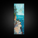 Lake Tahoe Art, Pine Tree Art, Nature Landscape, Above Sofa Art, Rustic Wall Art, Canvas Print, Living Room Art, Gift Idea