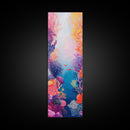 Vibrant Coral, koi fish painting, whimsical art, pink orange wall art, ocean painting, seascape painting, beach house art, canvas print