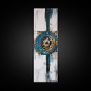 Ocean, Coastal Decor, Canvas Print, oyster painting, nautical decor, coastal wall art, farmhouse art, rustic wall art, above sofa art, gift idea