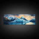 Iceberg Landscape Canvas Print, Arctic Ocean Wall Art, Blue Glacier Nature Art, Winter Wilderness Decor, Mountain Explorer Gift