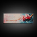 Romantic Floral Abstract Art, Soft Pastel Textured Painting, Feminine Boho Decor, Modern Bedroom Wall Art, Elegant Home Art