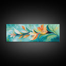 Tropical Floral Art, Vibrant Botanical Painting, Boho Nature Wall Decor, Bright Summer Home Decor, Bedroom or Living Room Art