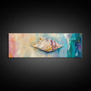 Textured Seashell Framed Canvas Print Beach House Decor, Coastal Wall Art, Pastel Ocean Painting, Nautical Theme, Home Decor