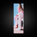 Contemporary Fashion, Artistic Pose, Abstract Detail, Canvas Print, Minimalist Art, Fashion Wall Decor, Chic Home Style, Modern Aesthetic