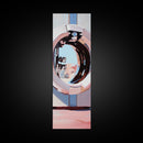 Porthole Reflection, Nautical Aesthetic, Ocean View Art, Framed Canvas Print, Modern Minimalist, Coastal Decor, Living Room Art