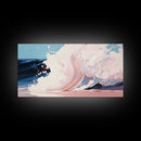 Powerful Wave, Ocean Art, Beach Decor, Coastal Living, Seascape Painting, Nautical Theme, Modern Abstract, Blue Wall Art, Canvas Print