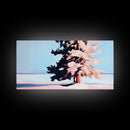 Winter Tree, Snowy Landscape, Framed Canvas Print, Minimalist Nature Art, Serene Wall Decor, Cozy Winter Aesthetic, Modern Wall Art