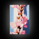 Sunlit Blossoms, Soft Pastel, Romantic Floral Art, Feminine Wall Decor, Modern Botanical Painting, Bedroom Wall Art, Canvas Print