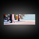 Trees, Sand, Nature, Canvas Print, Coastal Wall Art, Minimalist Landscape, Beach House Decor, Tranquil Artwork, Living Room or Hallway Art