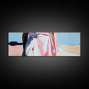 Elegant Woman Art, Feminine Abstract, Fashion Wall Decor, Modern Framed Canvas Print, Pastel Painting, Bedroom or Dressing Room Art