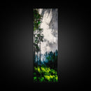 Misty Forest, Green Meadow, Sun Rays, Canvas Print, Nature Wall Art, Modern Landscape, Serene Decor, Living Room Art, Tranquil Home Decor