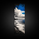 Coastal Serenity, Ocean Waves, Seascape Painting, Beach Decor, Blue Wall Art, Living Room Art, Modern Seascape, Framed Canvas Print