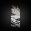 Monochrome Beach, Minimalist Seascape, Black And White Photography, Coastal Wall Art, Tranquil Shoreline, Modern Decor, Canvas Print